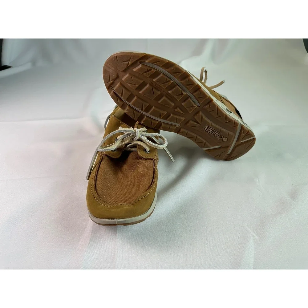 Columbia PFG Brown Boat Shoes Slip On Loafers Fishing Casual Comfort Mens Size 7